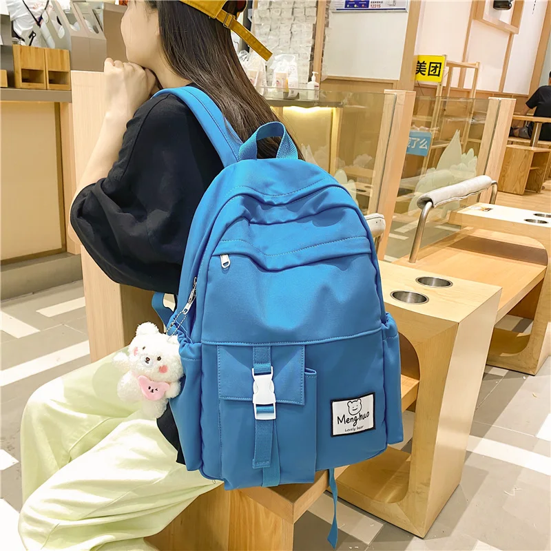 

Women Cute Backpack Nylon Female Harajuku School Laptop Bag College Lady Kawaii Casual Backpacks Fashion Book Girl Bags Student