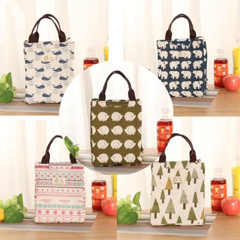 

Waterproof Lunch Bag for Women Cooler Lunch Box Bag Tote Canvas Lunch Bag Insulation Package Portable Thermal Lunch Bag