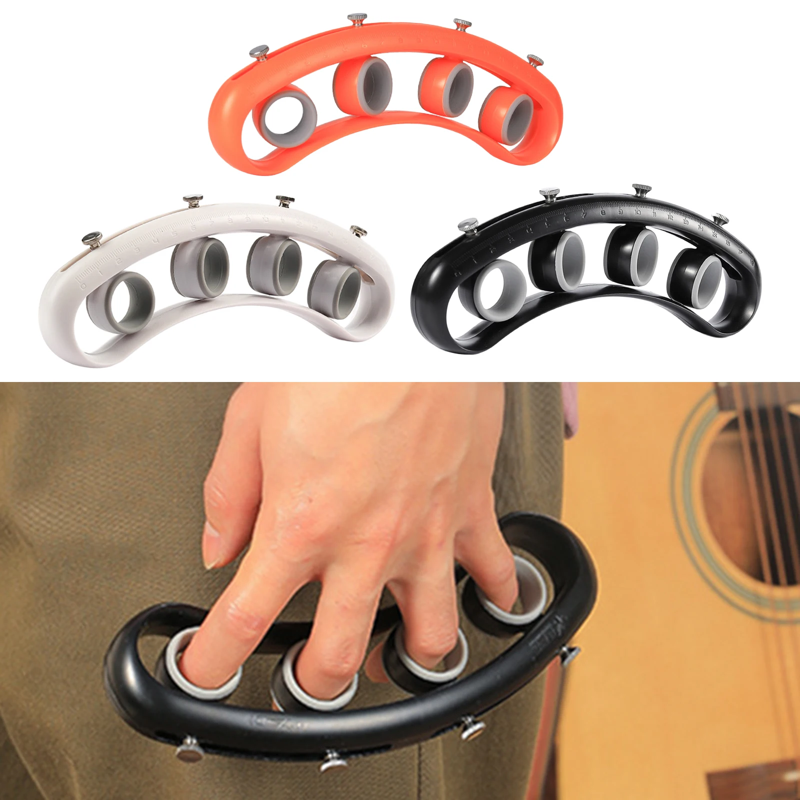 

Guitar Finger Exerciser Guitar Piano Trainer Finger Speed Practice