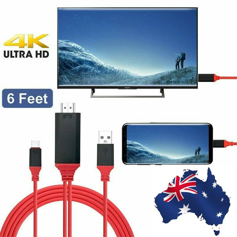 SOONHUA USB C к HDMI кабель типа на адаптер для MacBook Samsung Galaxy S9/S8 Huawei мате 10 Pro P20