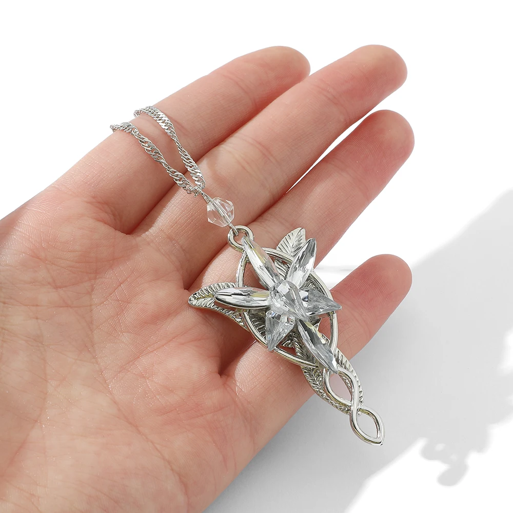 Оптовая продажа 20 шт./лот ожерелье Arwen Evenstar принцесса эльфов модный хрустальный