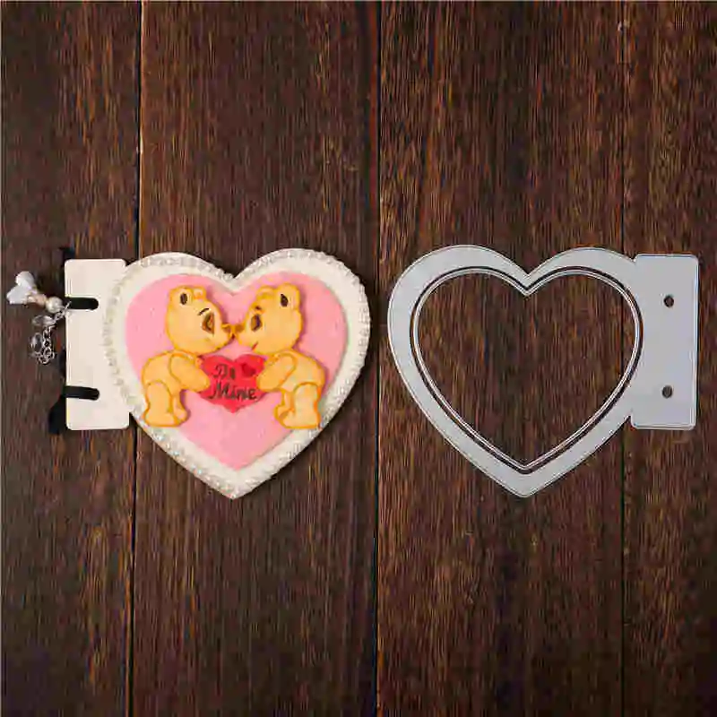 

DiyArts Heart Dies Love Note Metal Cutting Dies for DIY Scrapbooking Craft Card Album Embossing Die Cut Template New 2020
