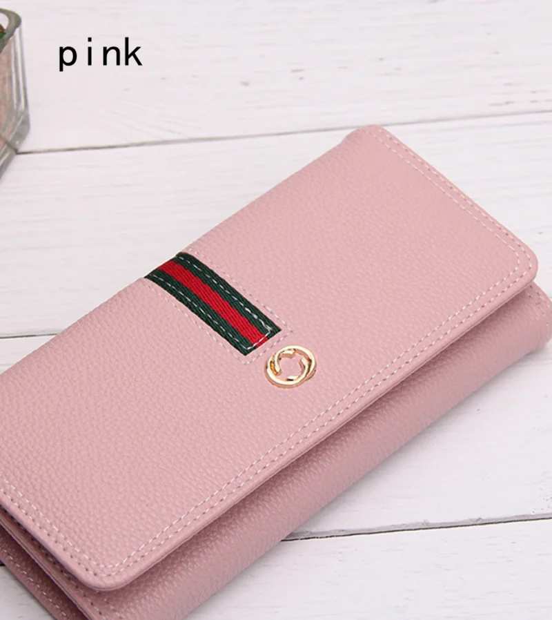 Женский Длинный складной кошелек модный зажим для кошелька | Багаж и сумки