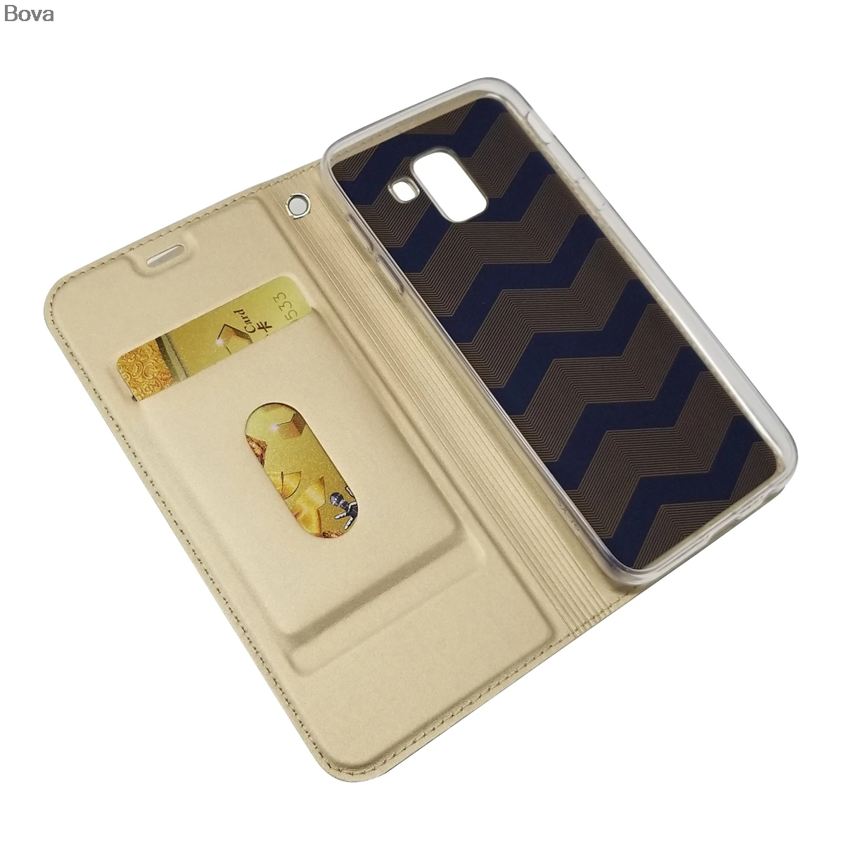 Чехол кошелек для Samsung Galaxy J6 Plus 2018 ударопрочный складной чехол телефона