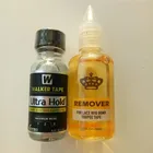 0,5 мл 15 мл ультра держать клей и 1 Bottle30ml жидкость для снятия Для мужчин накладки из искусственных волос накладные волосы блондики, Системы Кисть для нанесения клея для кружево парики из искусственных волоснакладки из искусственных волос Мягкий связанные вклеиваемые