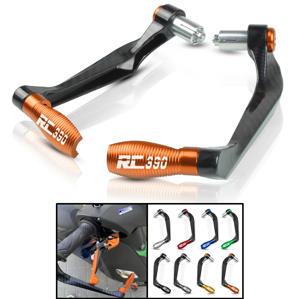 

For RC8 RC51 RC200 RC390 2020 2019 Motorcycle Brake Clutch Levers Guard Hand Protectors rc8 rc51 rc200 rc390 RC 8 51 200 390
