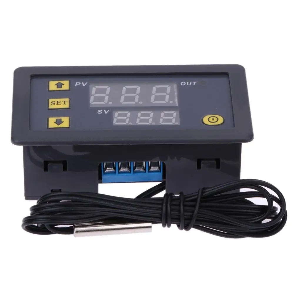 

AC 110V-220V DC12V 24V Digital Thermostat Temperature Controller Regulator Heating Cooling Control Instruments LED Display