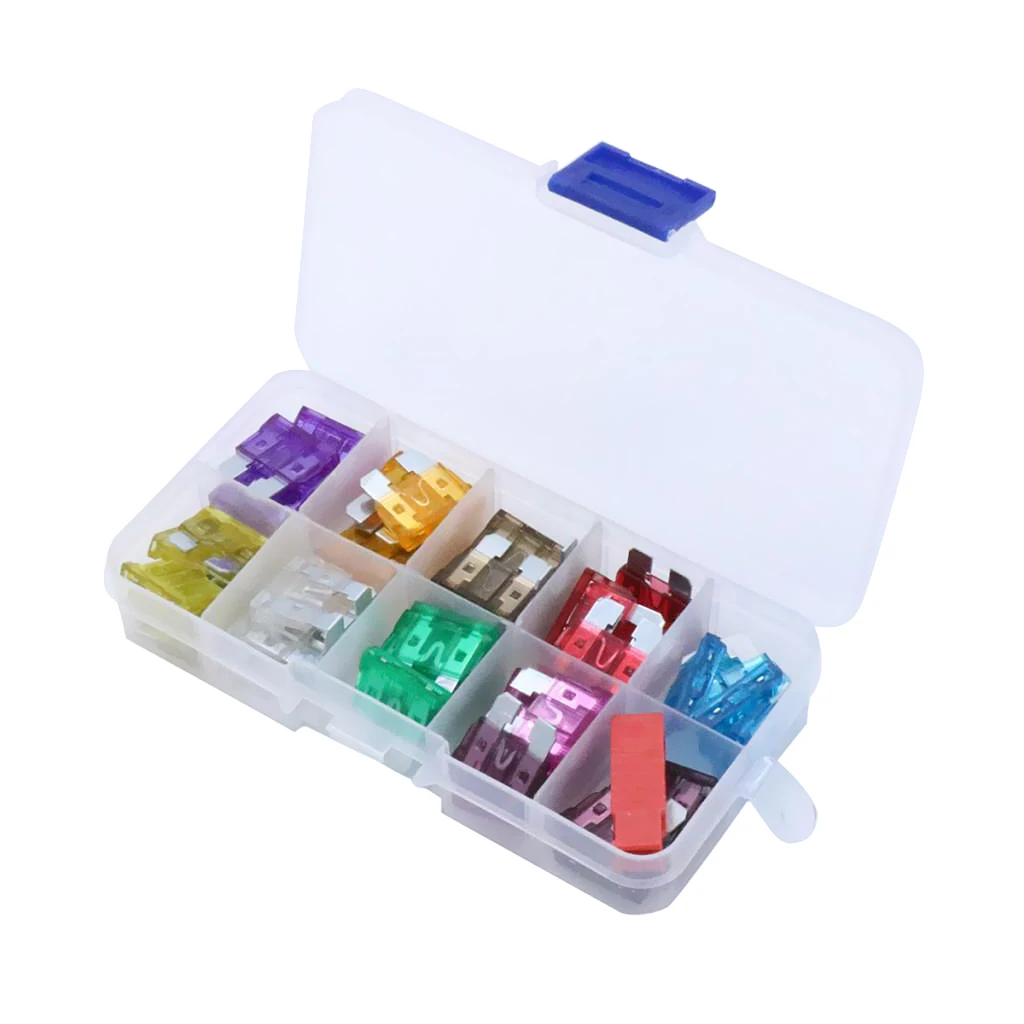 50 шт автомобиль лодка мотоцикл ATO ATC Лезвие предохранители комплект с