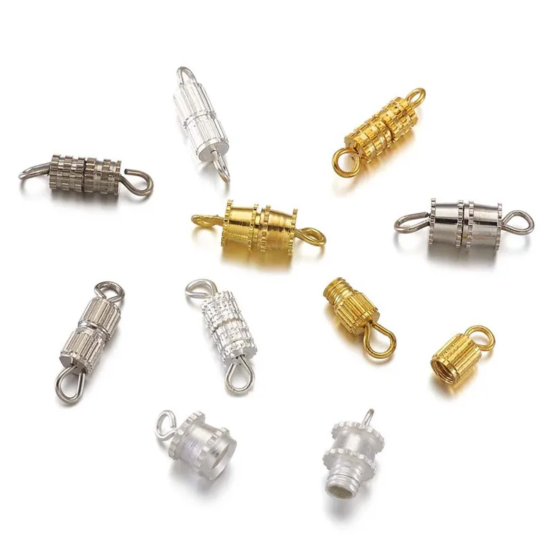 

90sets/box Mixed Color Brass Screw Clasps Clasps Hook Connector for Jewelry Making DIY Bracelet Necklace Accessories Findings