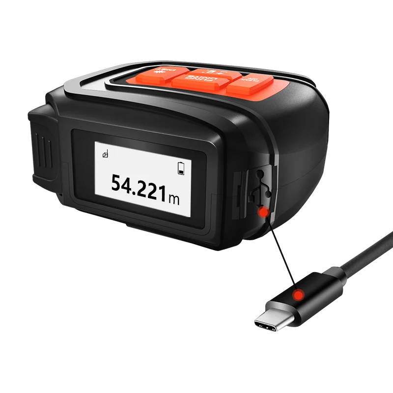 Лазерный дальномер LOMVUM 40 м 60 цифровой измеритель расстояния USB зарядка 5