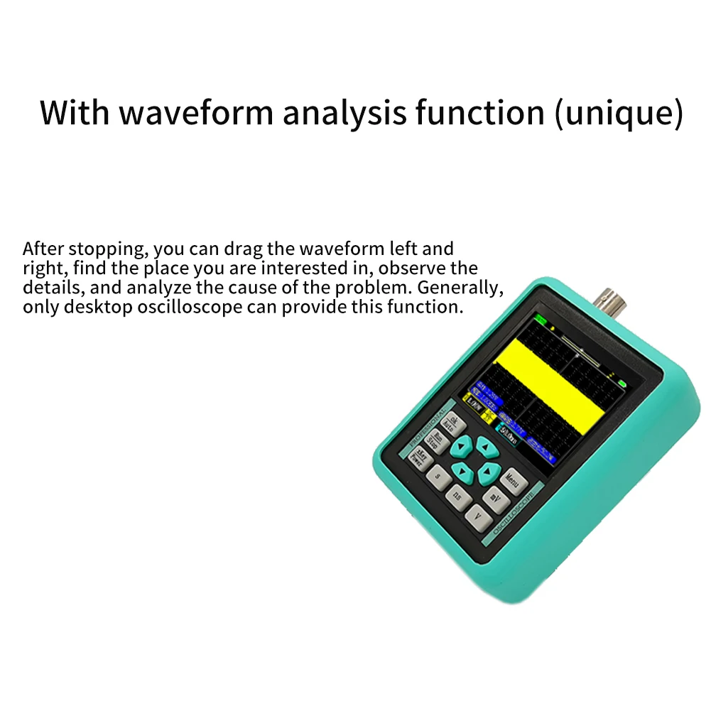 

Mini Handheld High Accuracy USB Rechargeable 120M Bandwidth Digital Oscilloscope