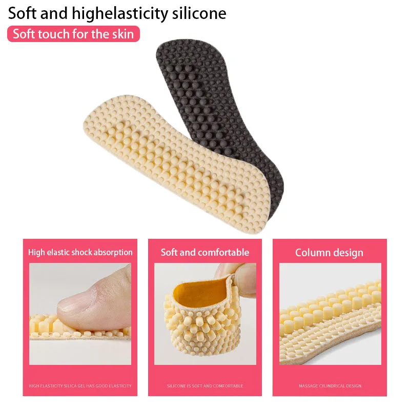 Silicone Gel heel protector soft Cushion Massage Foot feet Care Shoe Insert Pad Insole shoes accessories insoles for shoes