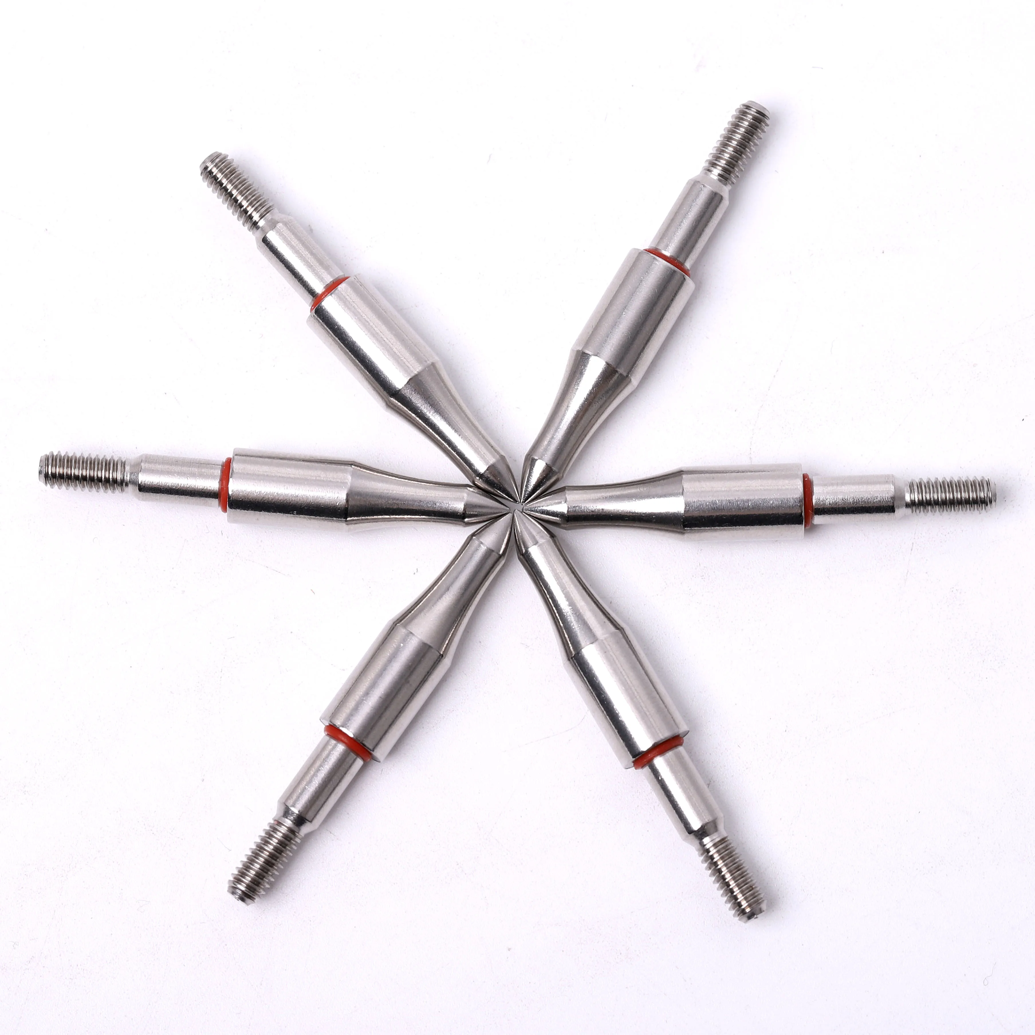 6pcs Stainless Steel Arrow Point Tip For OD7.6mm Arrow Shaft Arrow HeadHDH E Rz 
