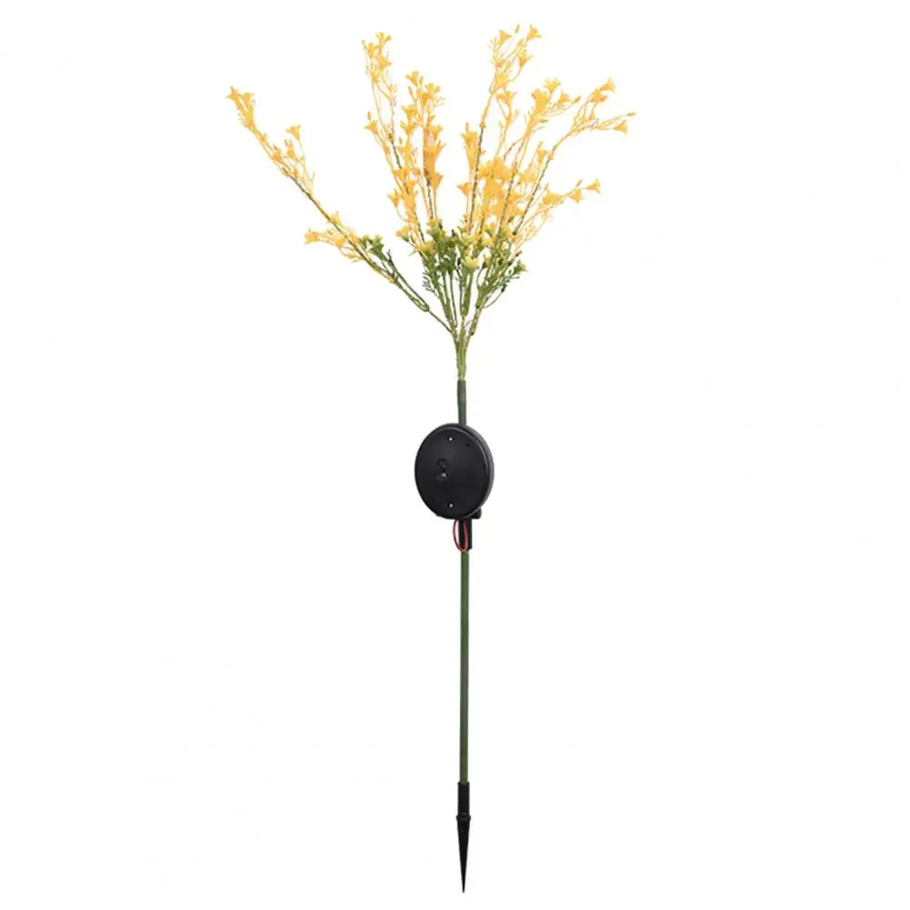 

55% Dropshipping!!2Pcs Garden Light Canola Flower Shape Energy-Saving PVC Warm White Landscape Lamp for Yard