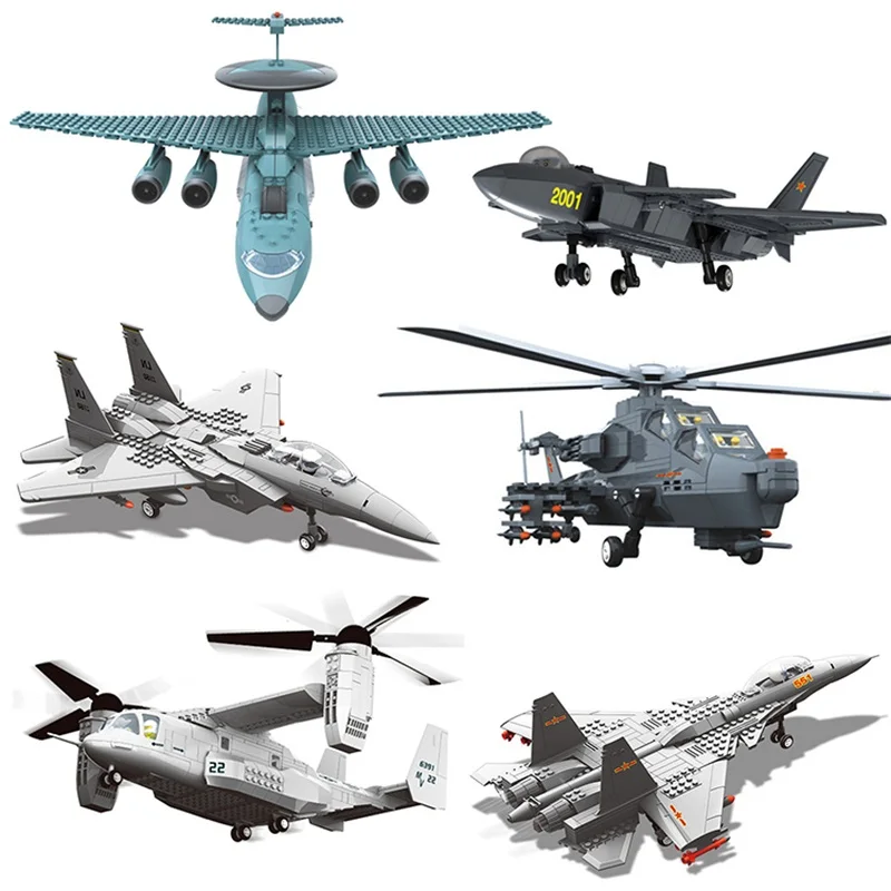 Wange Конструктор Военный строгальный Солдат модель истребителя строительные