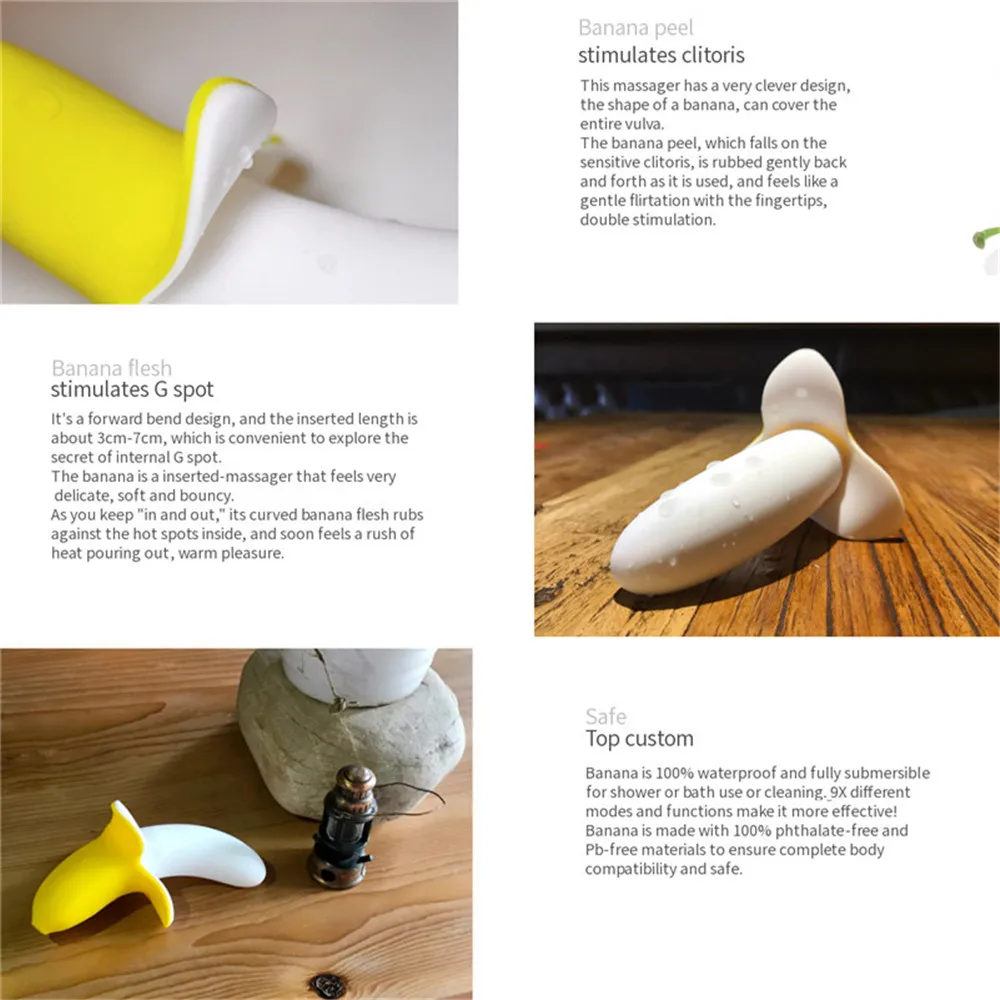 Женский фаллоимитатор банан LIBO реалистичный огромный для стимуляции точки G