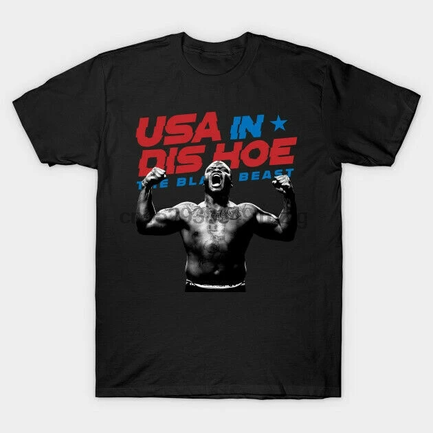 Новая мужская футболка Derrick Льюис США в DIS HOE |