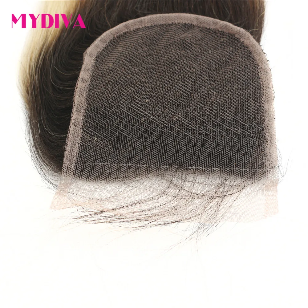 

1B/613 Honey Blonde Brazilian Straight Hair Weave Remy Human Hair 3 Bundles With Lace Closure Blonde Ombre Bundles With Closure