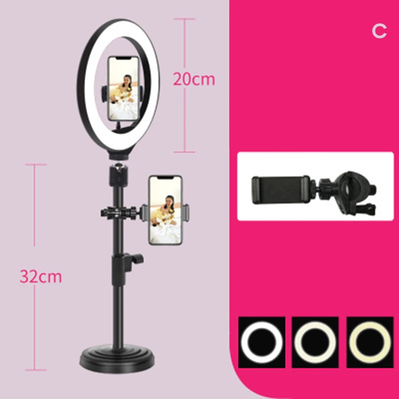 hot sale ring light with tripodround stand cell phone remote camera holder for live stream photography makeup youtube free global shipping