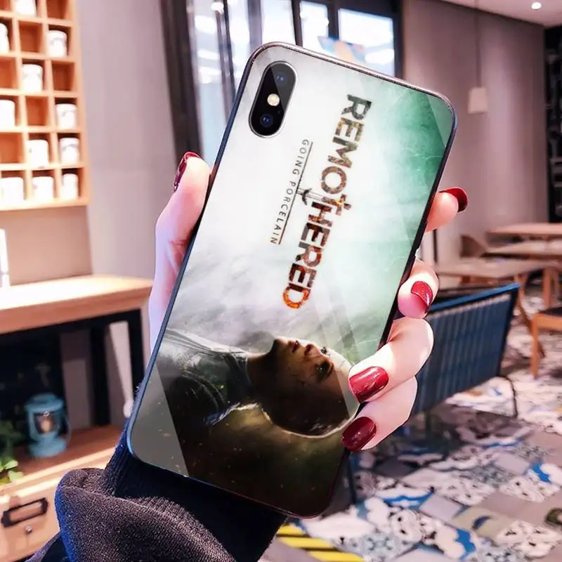 

remothered Soft black Phone Case Tempered Glass For iPhone 11 Pro XR XS MAX 8 X 7 6S 6 Plus SE 2020 case