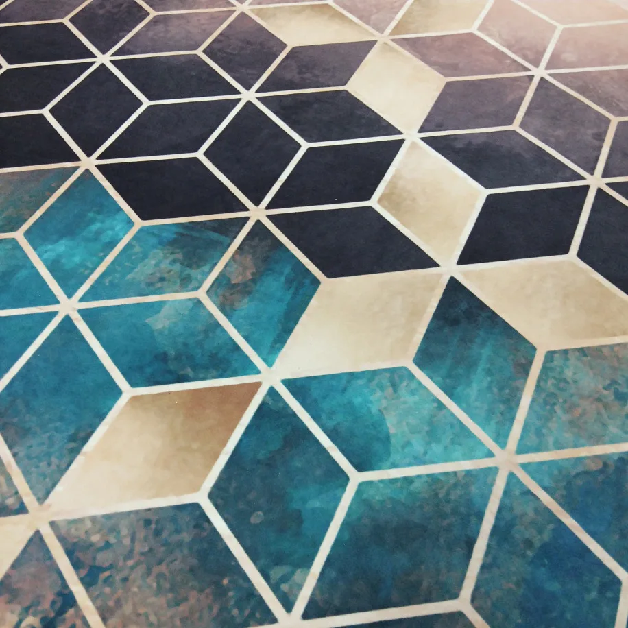 Набор из 2 х предметов для кухни SunnyRain геометрические кухонные коврики коврик и