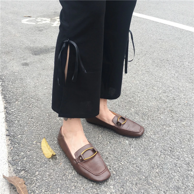 Брюки Женские однотонные с завышенной талией простые Универсальные женские