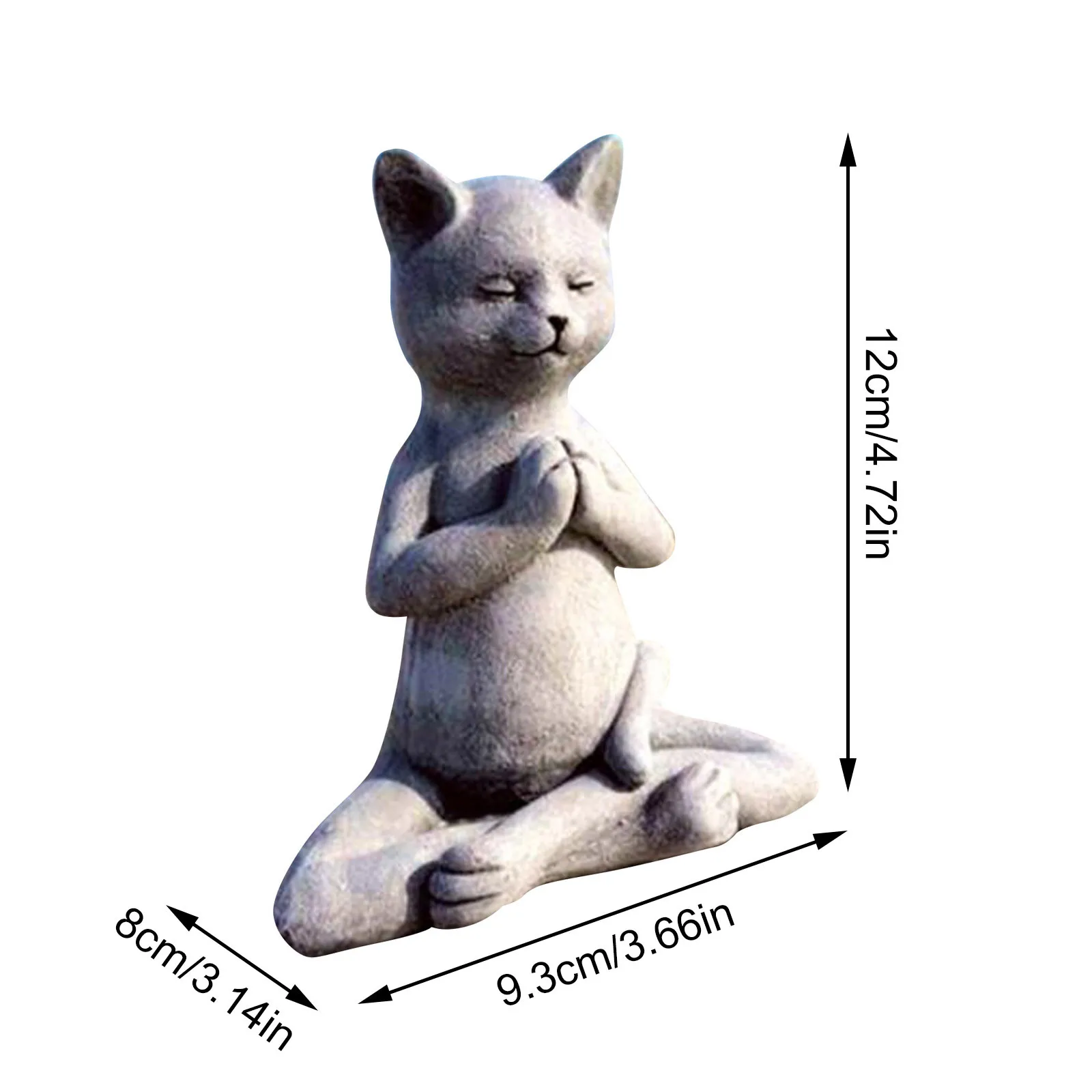 

Home Decor Cat Buddha Meditation Cat Statue Garden Outdoor Sculpture Decoration Yoga Mother's Day Gift Home Accessories