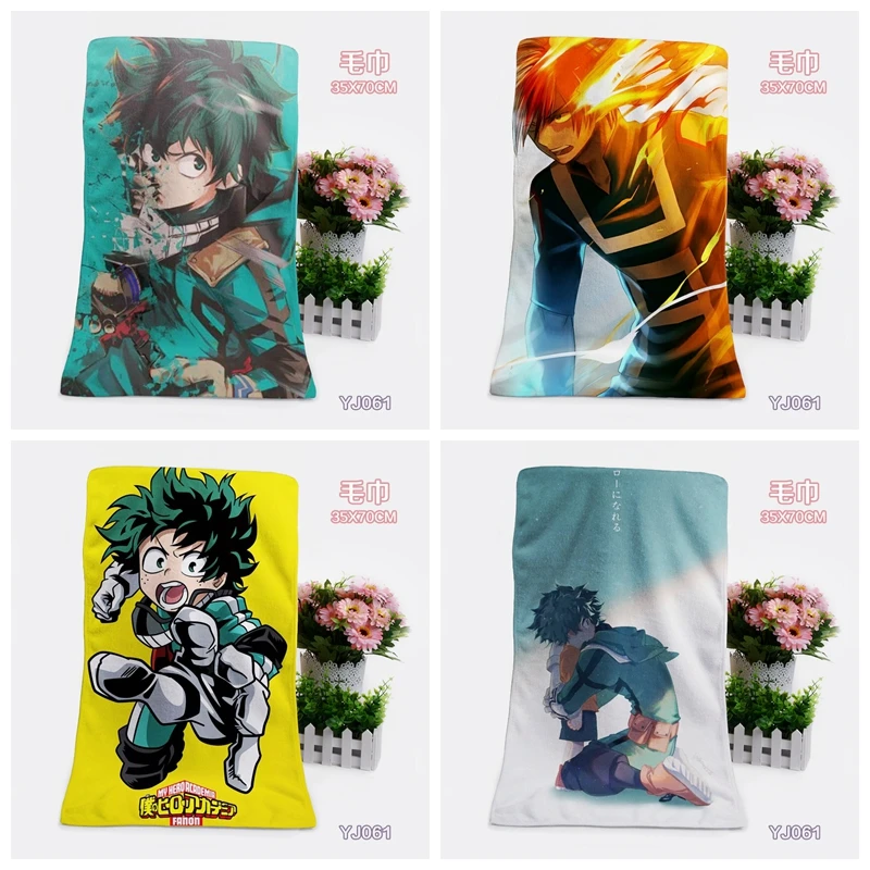 1 шт. модный персонализированный носовой платок в стиле аниме Моя геройская