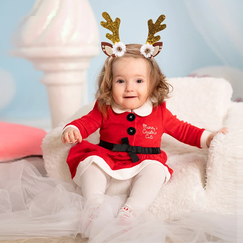 Женская повязка на голову рог лося Рождественская елка фотосессия праздничные