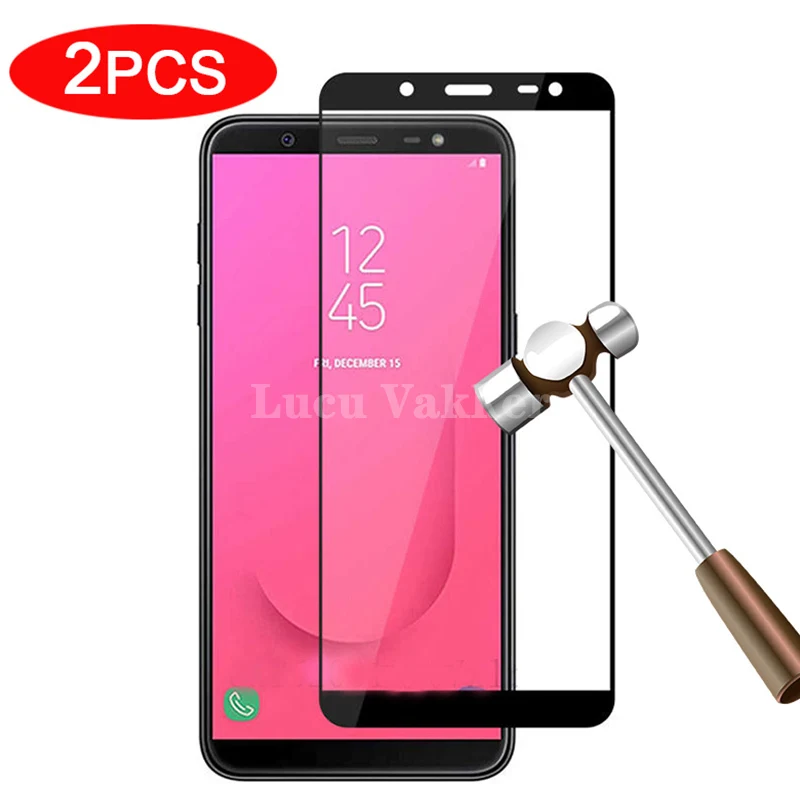 Закаленное стекло для Samsung J8 J 8 8j 2 шт. Защитная пленка экрана Galaxy galaxi защитное