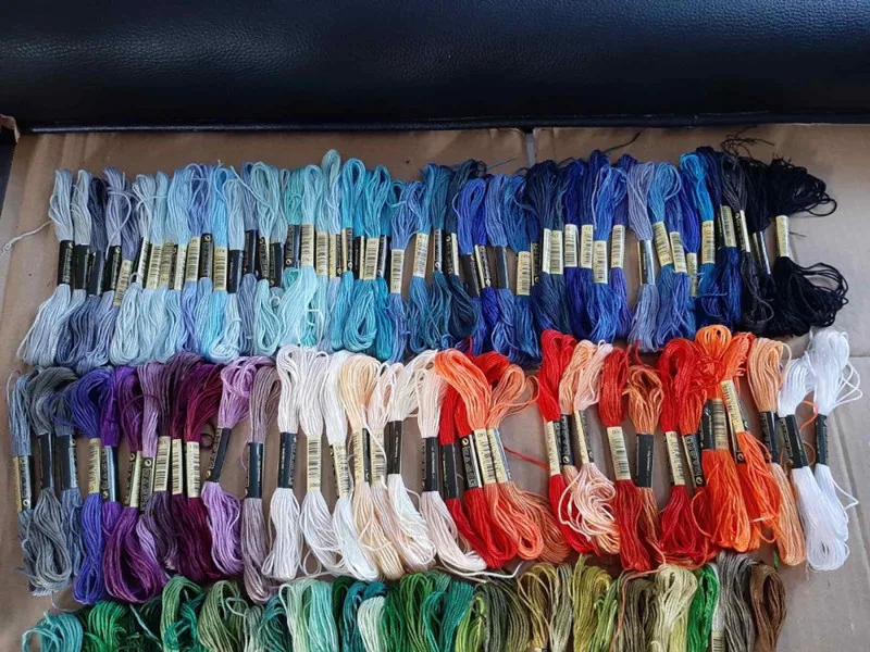 Нитки для вышивания шелковые случайный цвет 50 шт. | Дом и сад