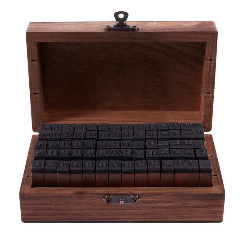 

Резиновый штамп Алфавит символ Цифры Набор деревянных коробок стиль печати деревянные буквы 70 шт