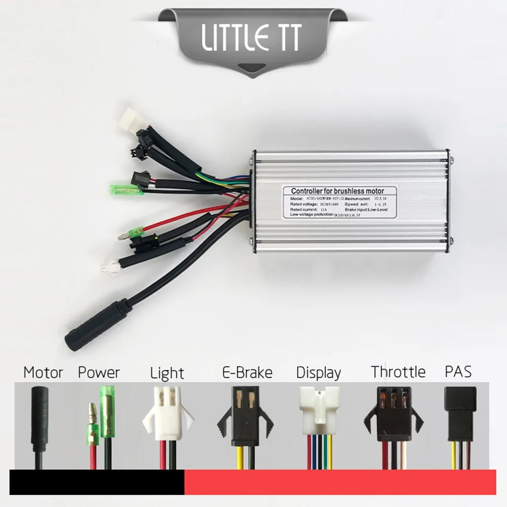 

36/48V KT-22A/25A Electric Bike Square Wave Controller Bike 9mos SM Controller With Lightline For 500W Brushless Motor