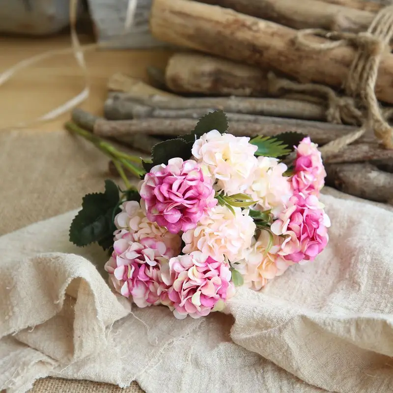 

Искусственные цветы гортензии Tenvity, шелк, маленькие