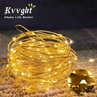 fairy lights battery led string lights copper wire decoration for christmas garland room bedroom indoor wedding 1 10m colorful