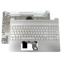 new for hp 15t dy 15 ef 15s eq tpn q222 silver computer case l60341 001 laptop palmrest upper case with keyboard