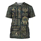 Новинка 2021, футболки в стиле ретро с рисунком древнего хора, египетского Бога, глаза Египта, Фараона, анубис, 3D футболки для мужчин и женщин, Забавные футболки в стиле Харадзюку с коротким рукавом