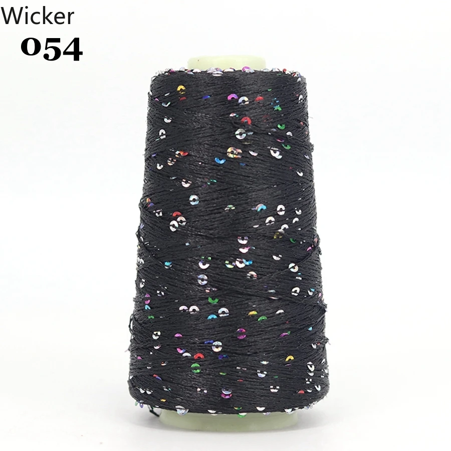 Пряжа для ручного вязания 50 г около 350 м с разноцветными блестками идеально