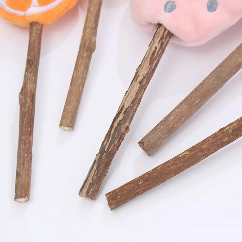 

Pet Supplies Accessories Cat Funny Interactive Toys Cute Cat-like Bells Tooth Wooden Plucking Lollipop Dropship