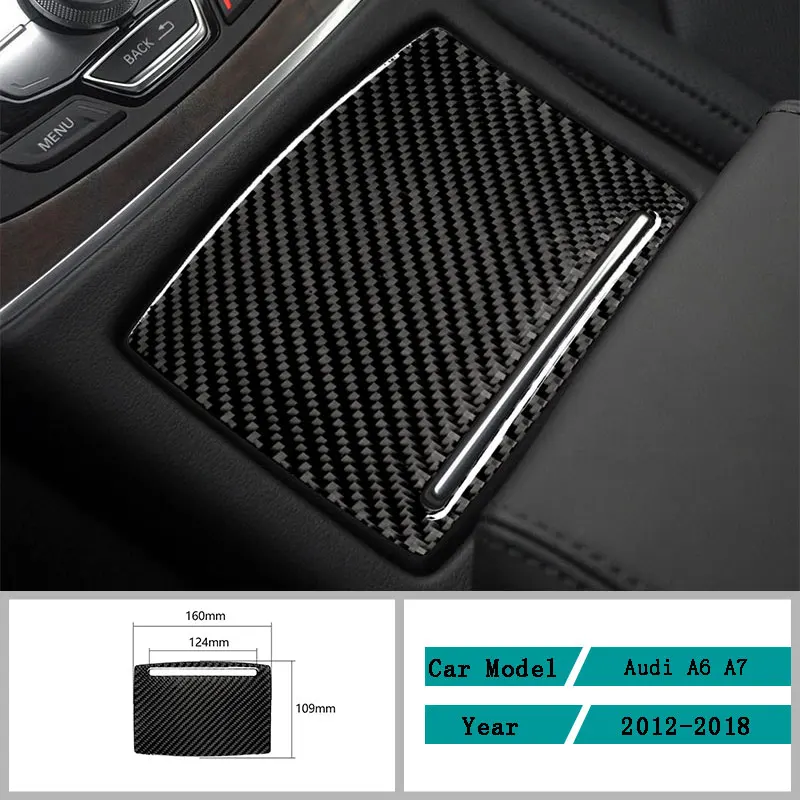 Carbon Fiber Car Accessories держатель для стакана с водой в салон панель украшения защитный