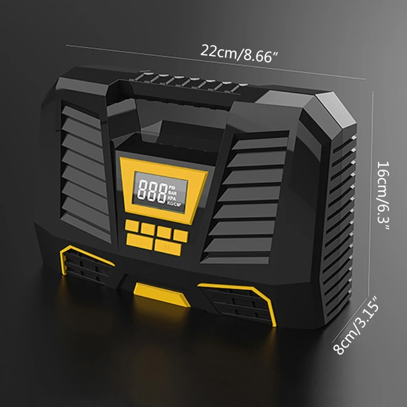 

Car Electric Air Pump Air Compressor Portable Tire Inflator LED Digital Display