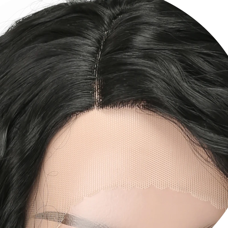 XINRAN черный Омбре парик длинные волнистые термостойкие волокна синтетические