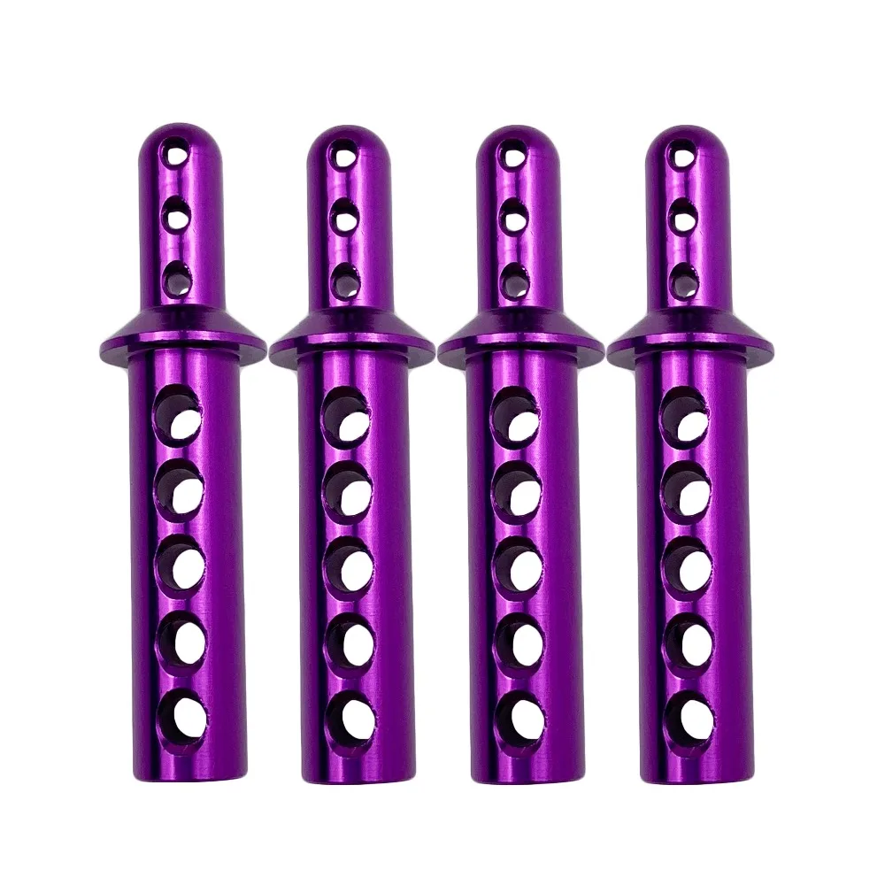 Алюминиевые кронштейны кузова для автомоделей 1/10 HSP 108037 188037 08007 (4 шт.) в комплекте с деталями для модификации 94108, 94188 и 94111.