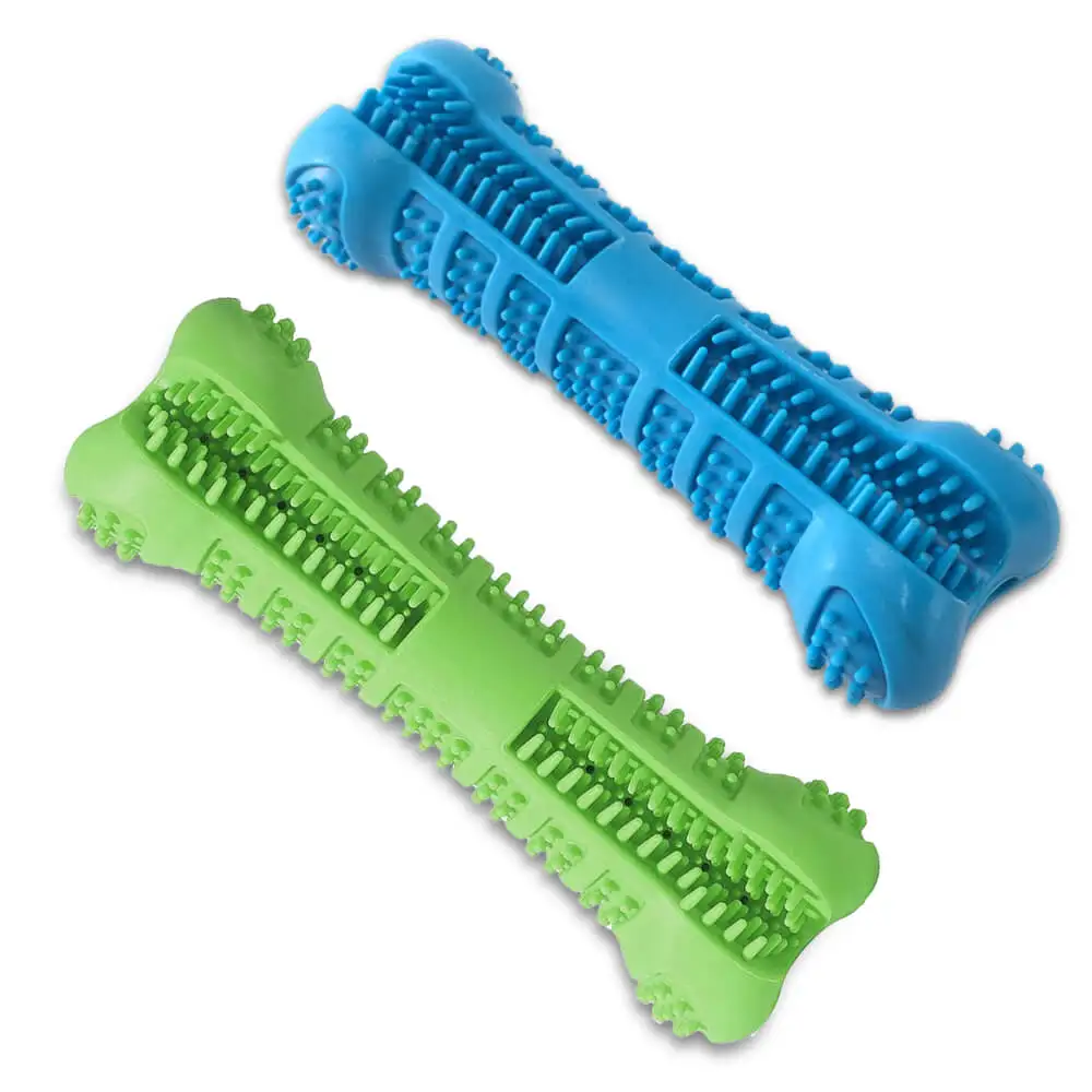 2Pcs Pet зубная щетка для собак жевательная игрушка для собак большие домашние собаки большие коренные зубы чистящее средство для чистки палка Pet собачка моющие средства полости рта палочки для ухода - Color: 2Pcs