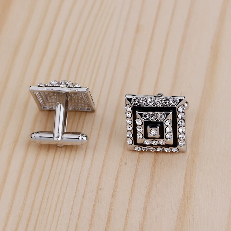 Бесплатная доставка прозрачный запонки вариант черный высокое качество камень