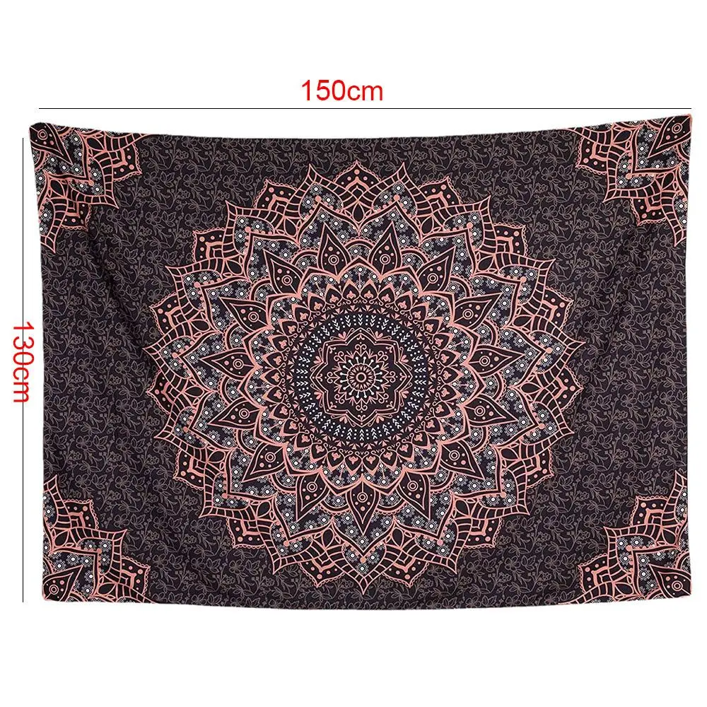 Комнатный Декор палатка Плед Ковер богемный Кемпинг Мандала гобеленовое одеяло