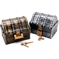 pirate treasure chest pirate box with 2 locks party favors kids toy boy gift