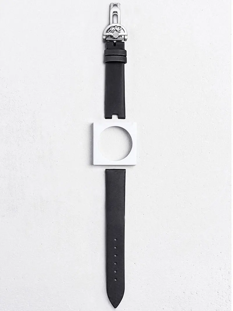 

New Luxury Silk Grain Cowhide Strap 16MM Handmade Watch Band Women Custom REINE DE NAPLES Watchbands 8918BR Genuine Leather Belt