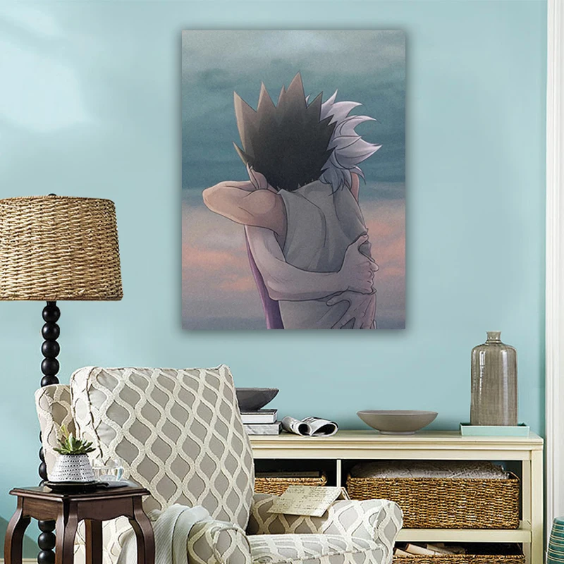 

Home Decoration HD Printed Gon Killua Hxh Canvas Painting Anime Poster Wall Artwork Modular Pictures For Living Room Framework