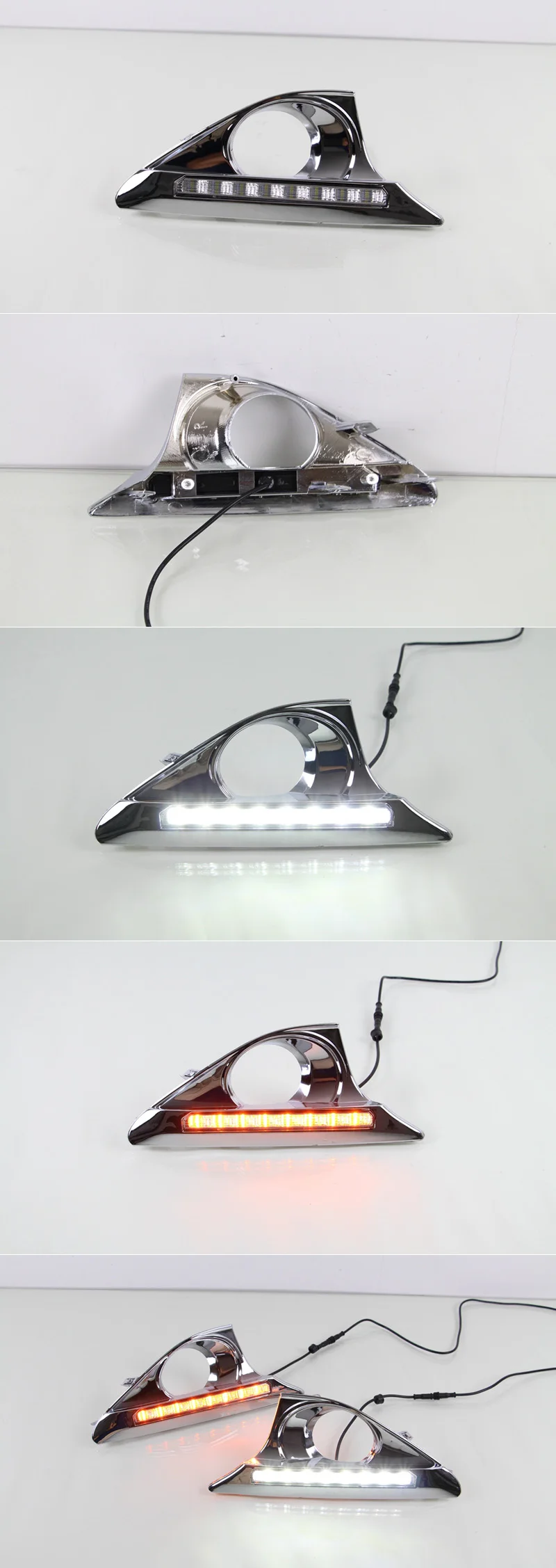 SNCN 2 шт. светодиодный фонарь дневного света для Toyota Camry V50 2012 2013 Водонепроницаемый ABS 12 В автомобиля DRL Противотуманные фары украшения
